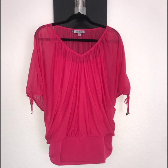 Jennifer Lopez | Tops | Jlo Hot Pink Blouse | Poshmark